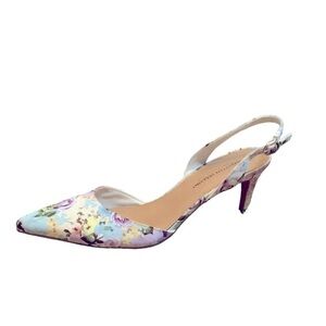 Christian Siriano floral heels